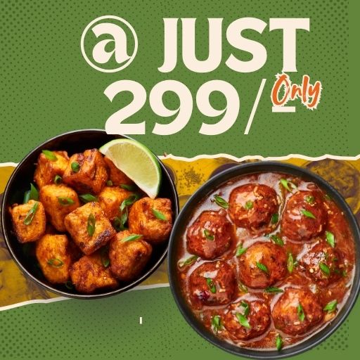 Combo Offer : Paneer Chily + Manchuriyan Dry @ Rs. 299/- Only